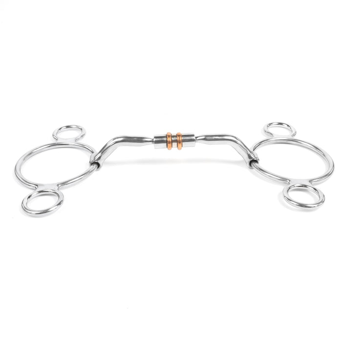 Teskey's 8 Shank Snaffle Bit w/Angled Billy Albin Mouth