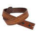 Randall Top Shelf Tooled Dog Bone Belt - Tan/Antique MEN - Accessories - Belts & Suspenders Randall Top Shelf
