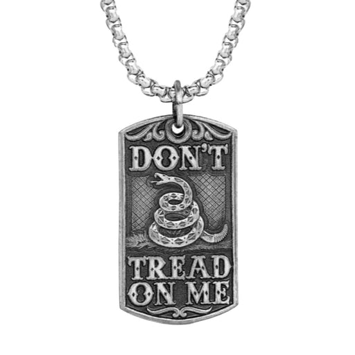Montana Silversmiths Don't Tread on Me Dog Tag Necklace MEN - Accessories - Jewelry & Cuff Links Montana Silversmiths   