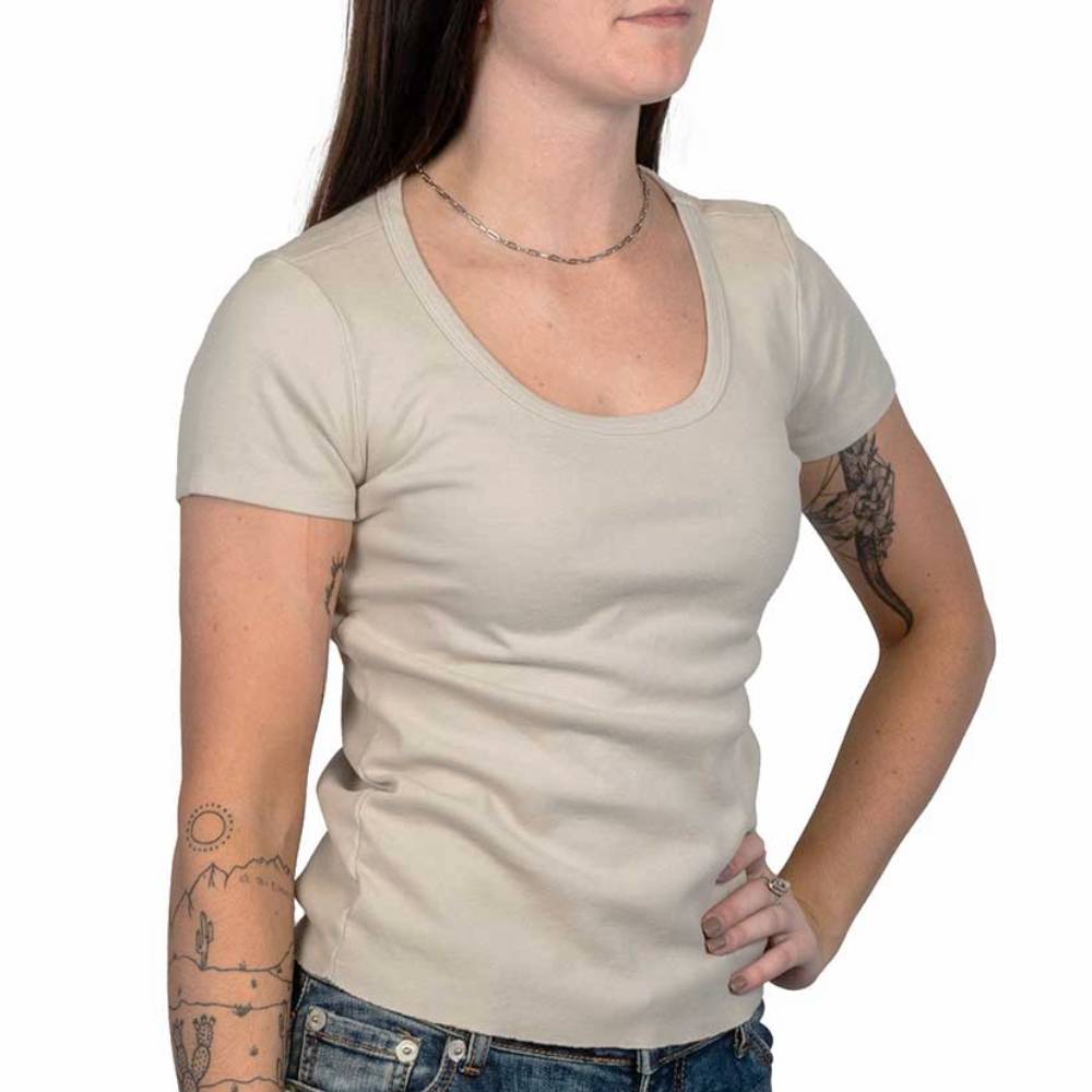 Dylan Charlie Tee - Grey - FINAL SALE WOMEN - Clothing - Tops - Short Sleeved Dylan   