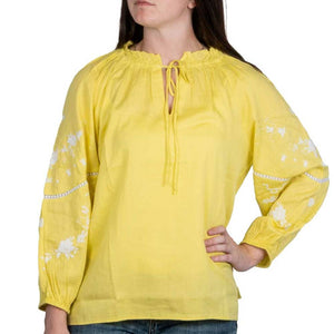 Dylan Embroidered Sleeve Blouse WOMEN - Clothing - Tops - Long Sleeved Dylan   