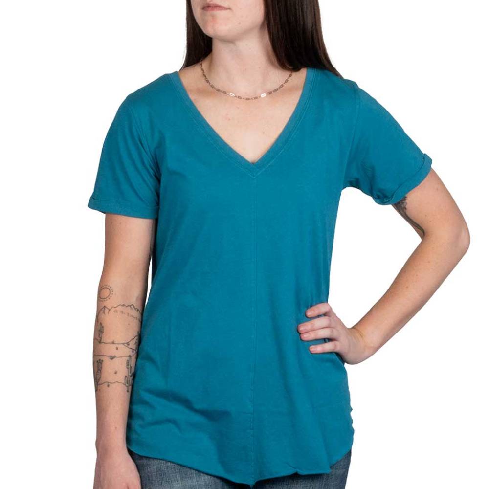 Dylan Paige Deep V-Tee WOMEN - Clothing - Tops - Short Sleeved Dylan   