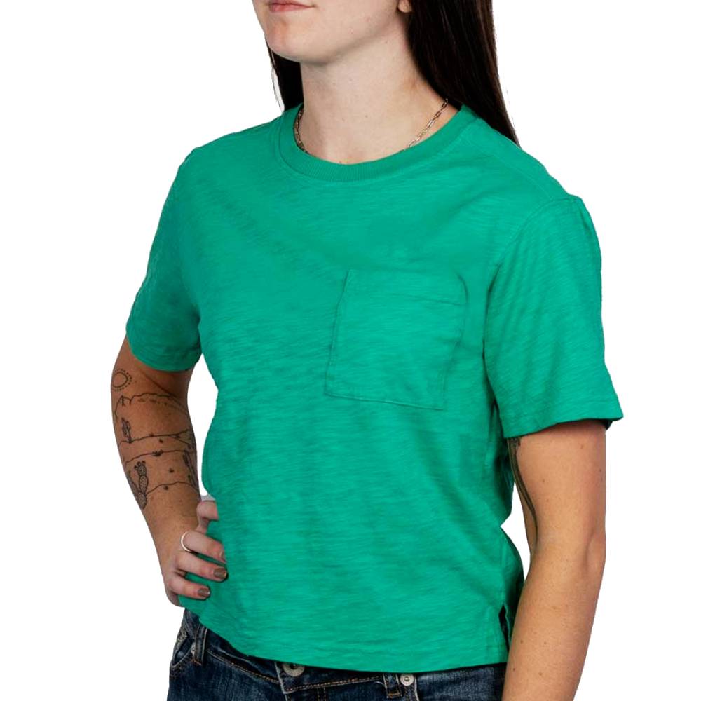 Dylan Pocket Tee - Green WOMEN - Clothing - Tops - Short Sleeved Dylan   
