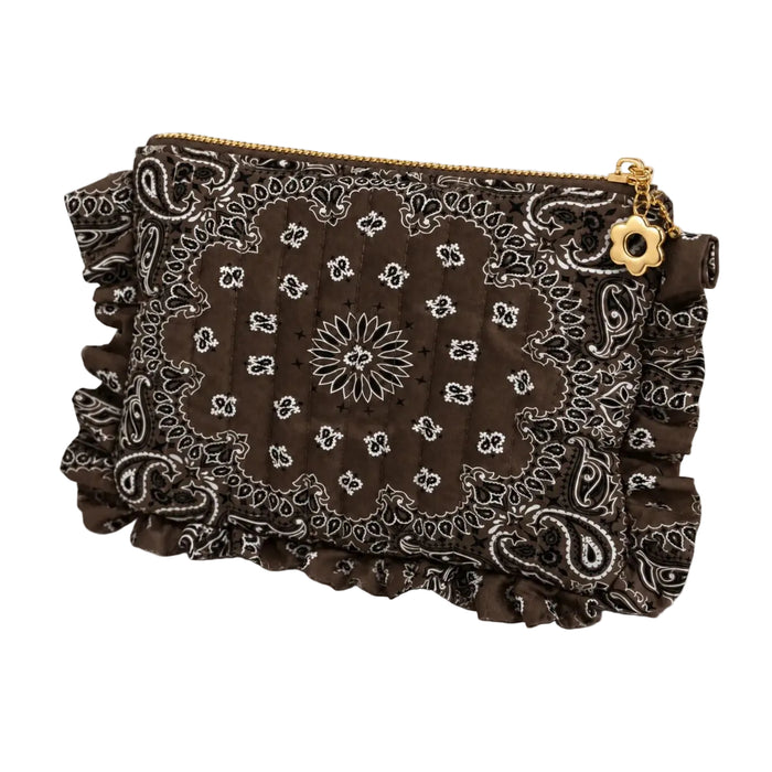 Ellison + Young Bandana Ruffle Cosmetic Case