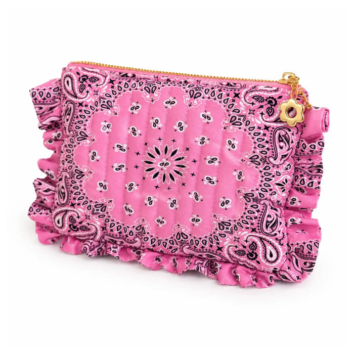 Ellison + Young Bandana Ruffle Cosmetic Case