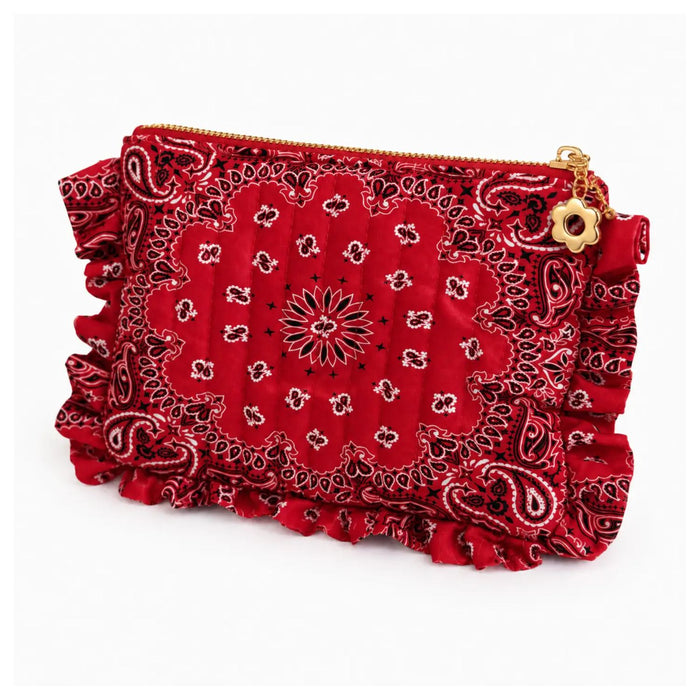 Ellison + Young Bandana Ruffle Cosmetic Case