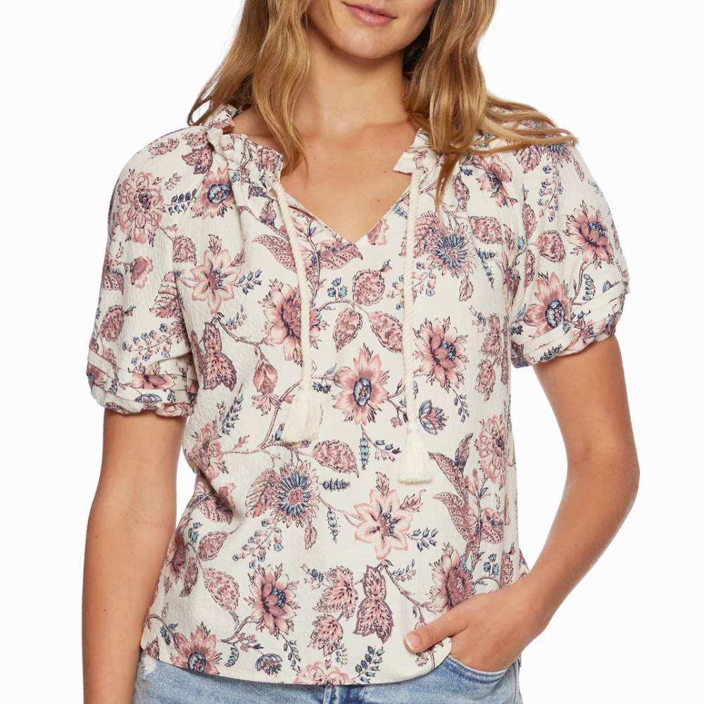Flag & Anthem Women's Kensal Pleated Floral Top