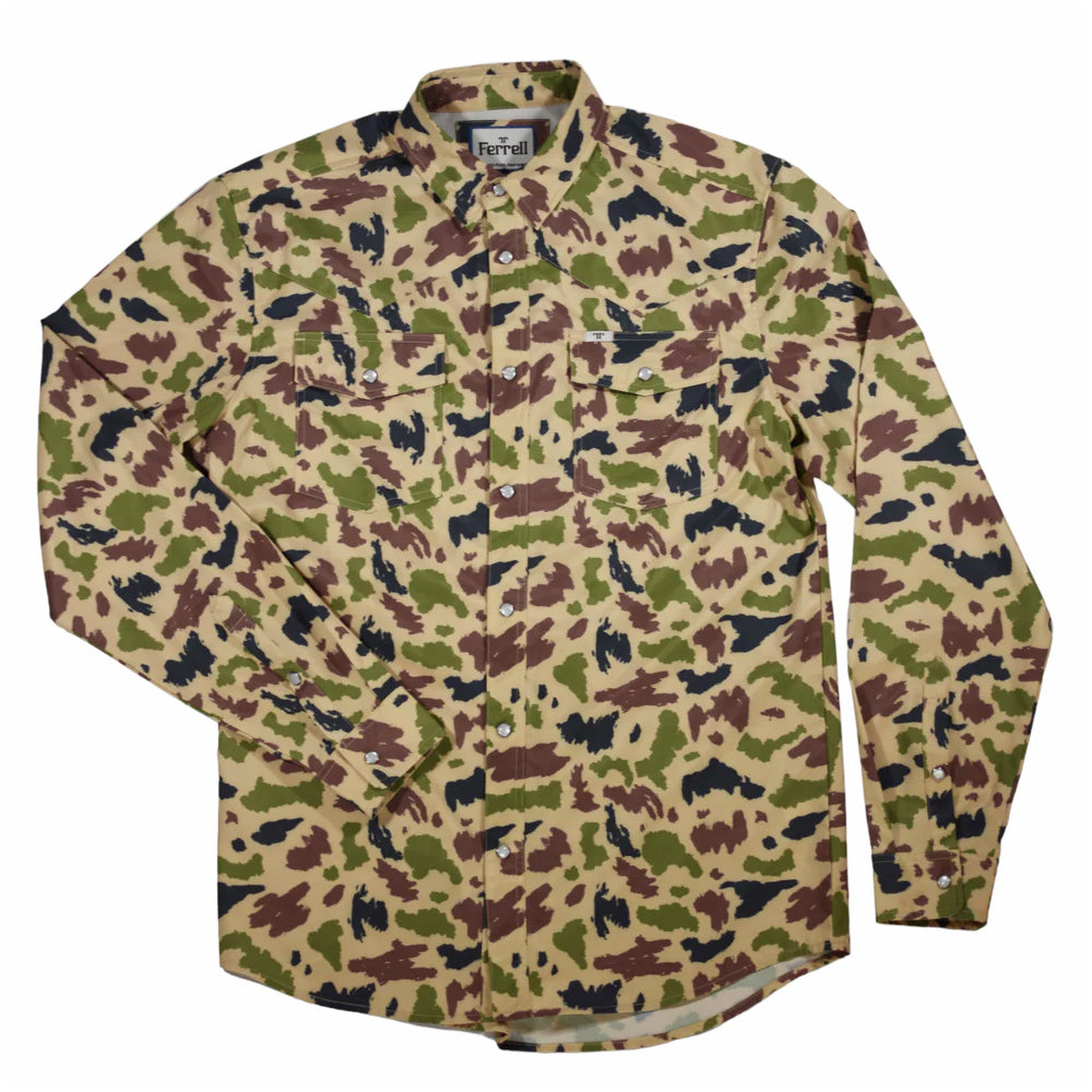 Ferrell Brand Camo Snap Shirt MEN - Clothing - Shirts - Long Sleeve Ferrell Brand