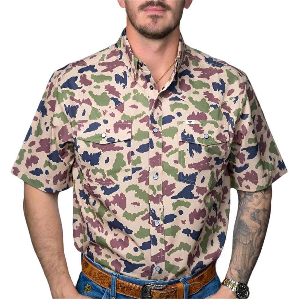 Ferrell Brand Camo Snap Shirt MEN - Clothing - Shirts - Short Sleeve Ferrell Brand