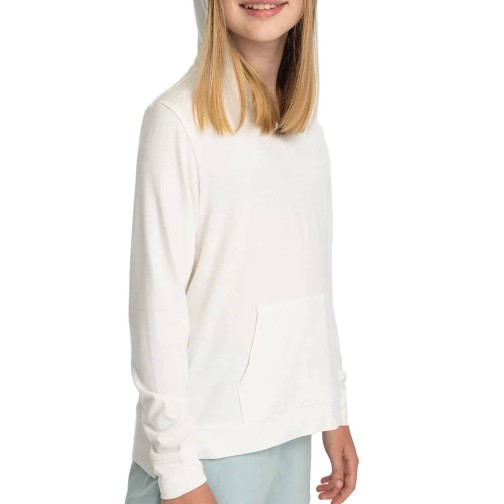 Free Fly Girl's Bamboo Shade Hoodie - Bright White KIDS - Girls - Clothing - Sweatshirts & Hoodies Free Fly Apparel   