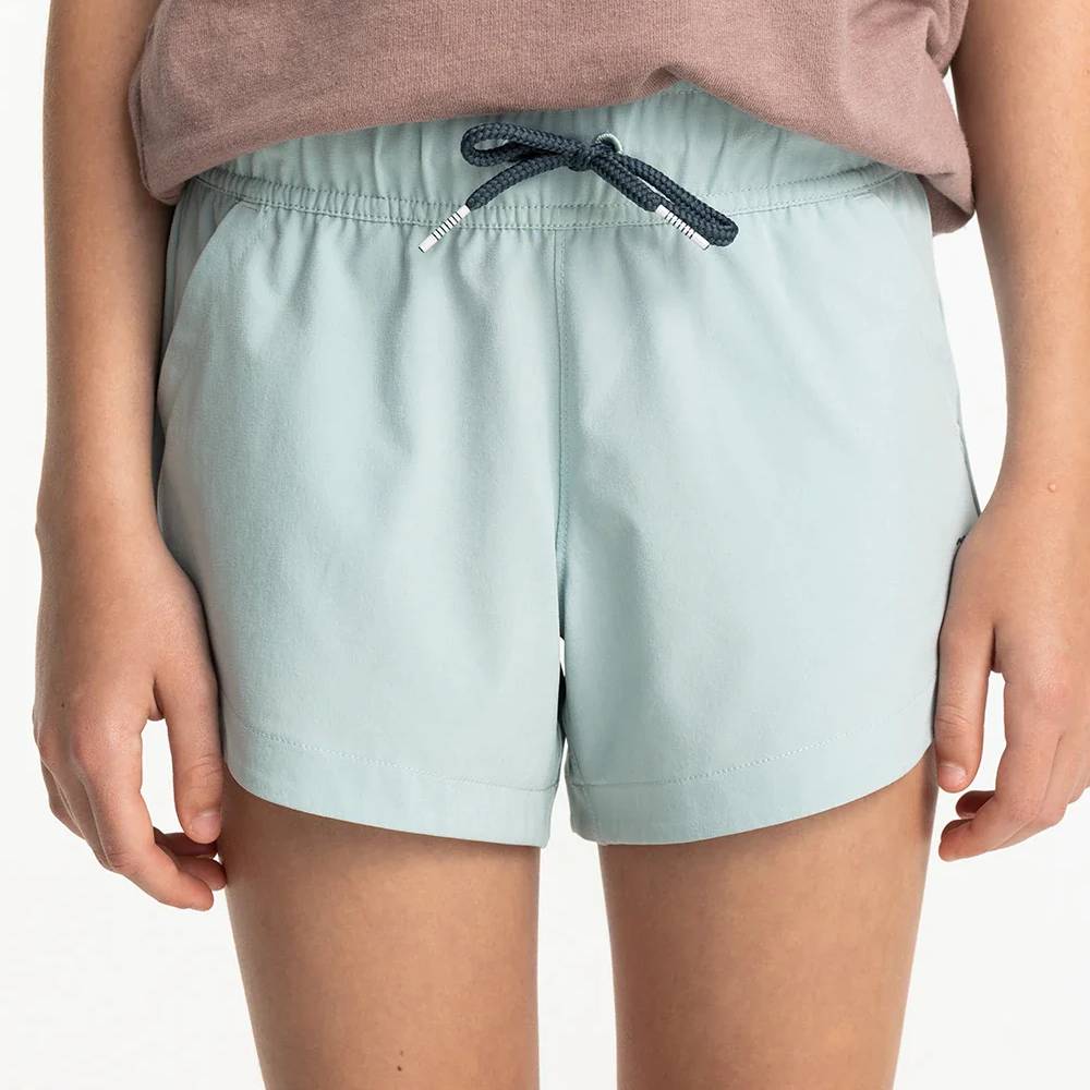 Free Fly Girl's Pull-On Breeze Short - Sea Glass KIDS - Girls - Clothing - Shorts Free Fly Apparel   