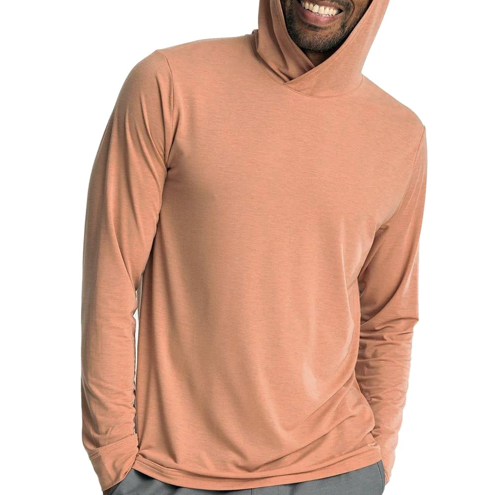 Free Fly Men's Elevate Hoodie - Clay MEN - Clothing - Shirts - Long Sleeve Shirts Free Fly Apparel   
