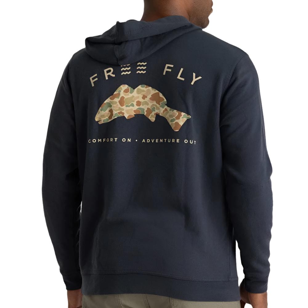 Free Fly Men's Vintage Camo Redfish Fleece Hoodie MEN - Clothing - Pullovers & Hoodies Free Fly Apparel   