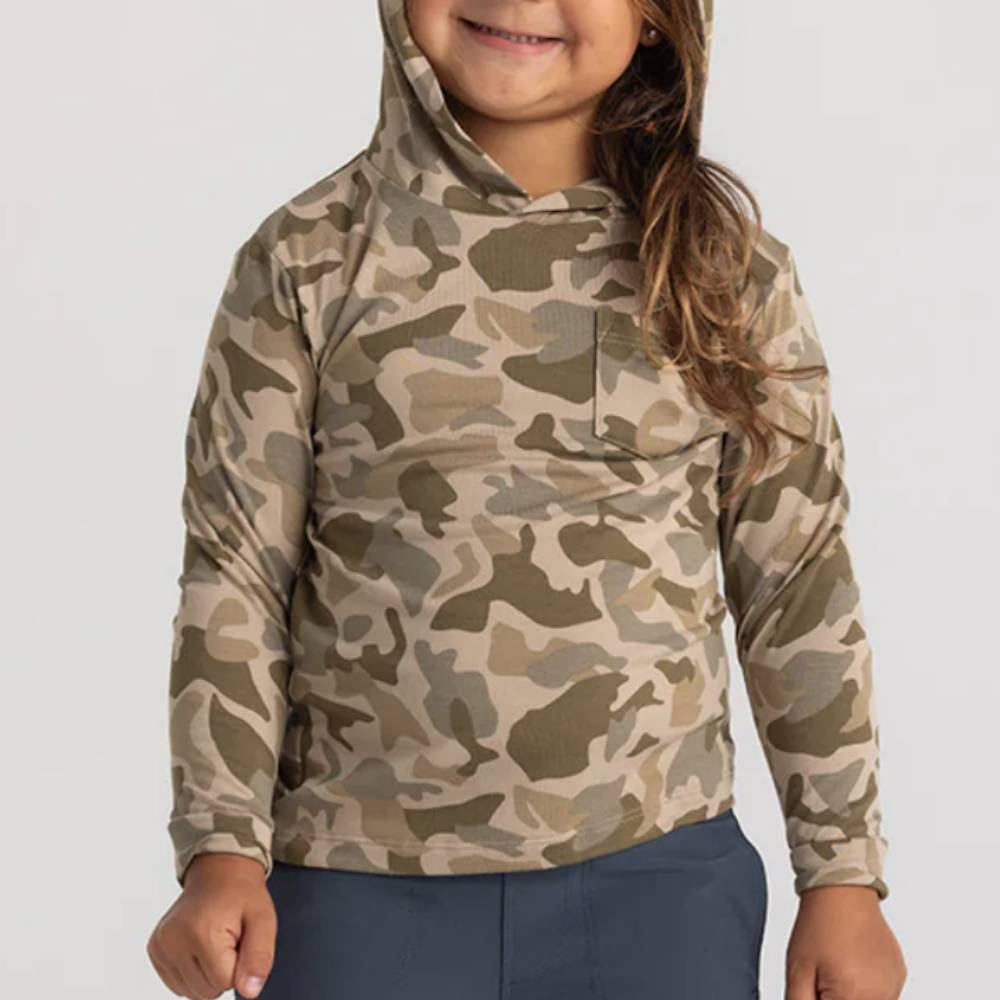Free Fly Toddler Bamboo Shade Hoodie - Barrier Island Camo KIDS - Baby - Unisex Baby Clothing Free Fly Apparel   