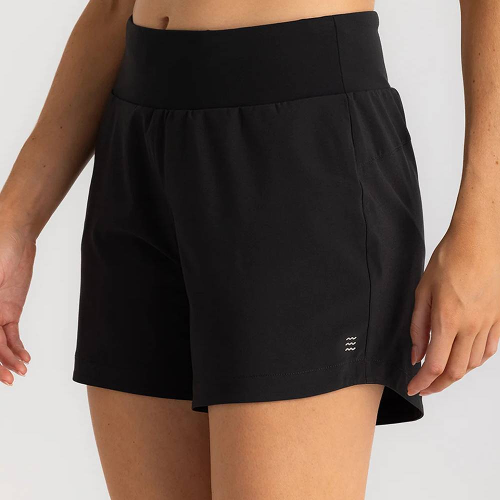 Free Fly Women's 5" Bamboo-Lined Active Breeze Short - Black WOMEN - Clothing - Shorts Free Fly Apparel   