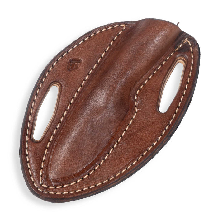 David Fleming Desert Ironwood Nitro-V Stainless Steel Drop Point Knife w/ Leather Sheath