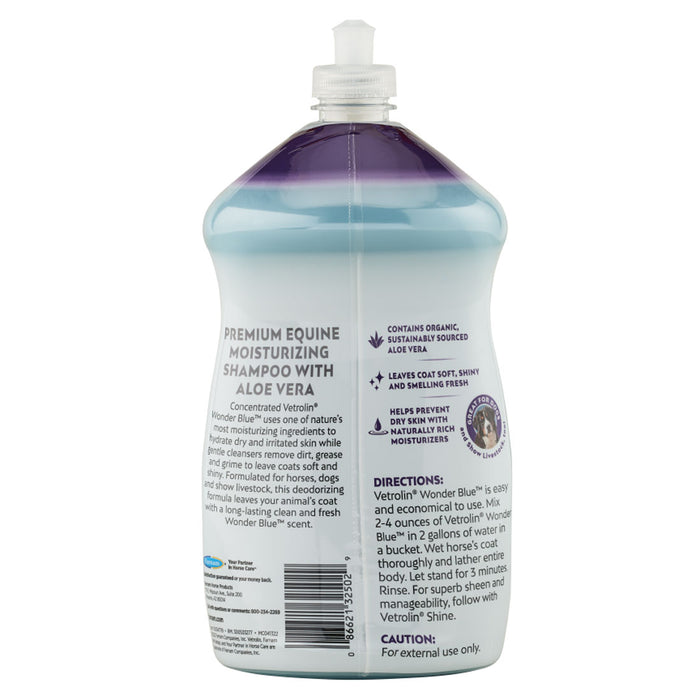 Farnam Vetrolin Wonder Blue Shampoo Equine - Grooming Farnam