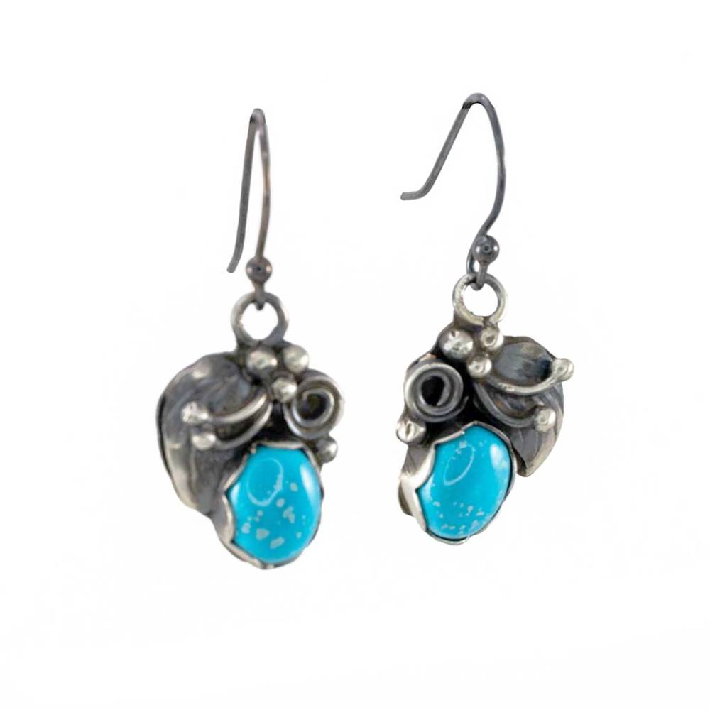 Filigree Kingman Turquoise Earrings WOMEN - Accessories - Jewelry - Earrings Sunwest Silver   