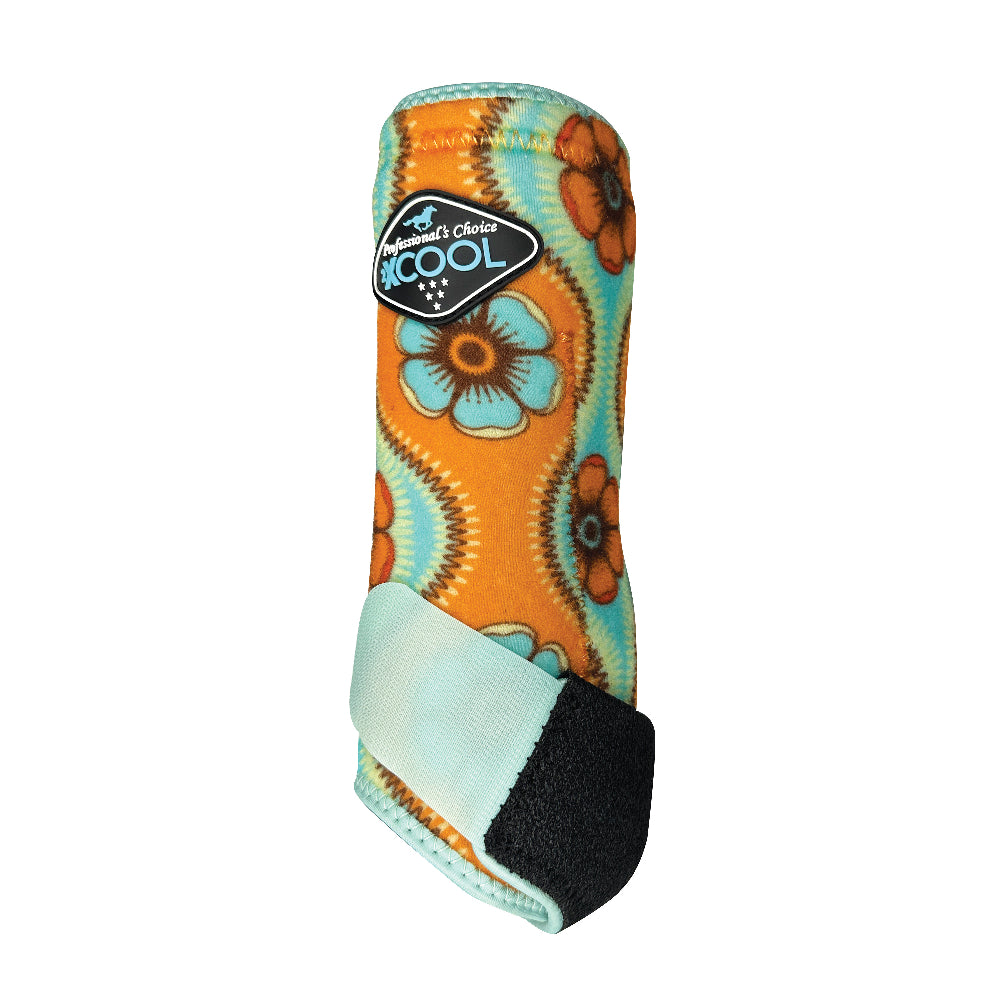 Professional's Choice 2XCool Sports Medicine Boot Limited Edition Tack - Leg Protection Professional's Choice 2-Pack Front Small Flower