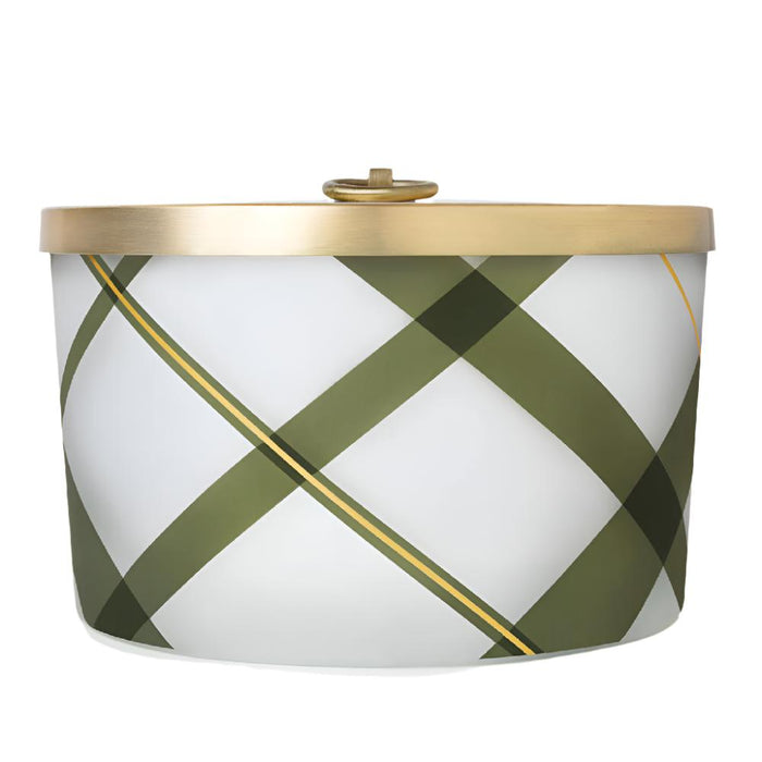 Thymes Frasier Fir Frosted Plaid 3-Wick Candle HOME & GIFTS - Home Decor - Candles + Diffusers Thymes   