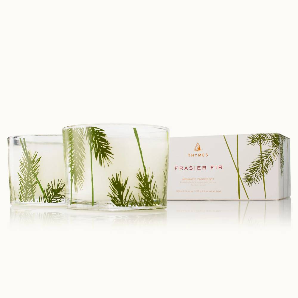 Thymes Frasier Fir Pine Needle Candle Set HOME & GIFTS - Home Decor - Candles + Diffusers Thymes   
