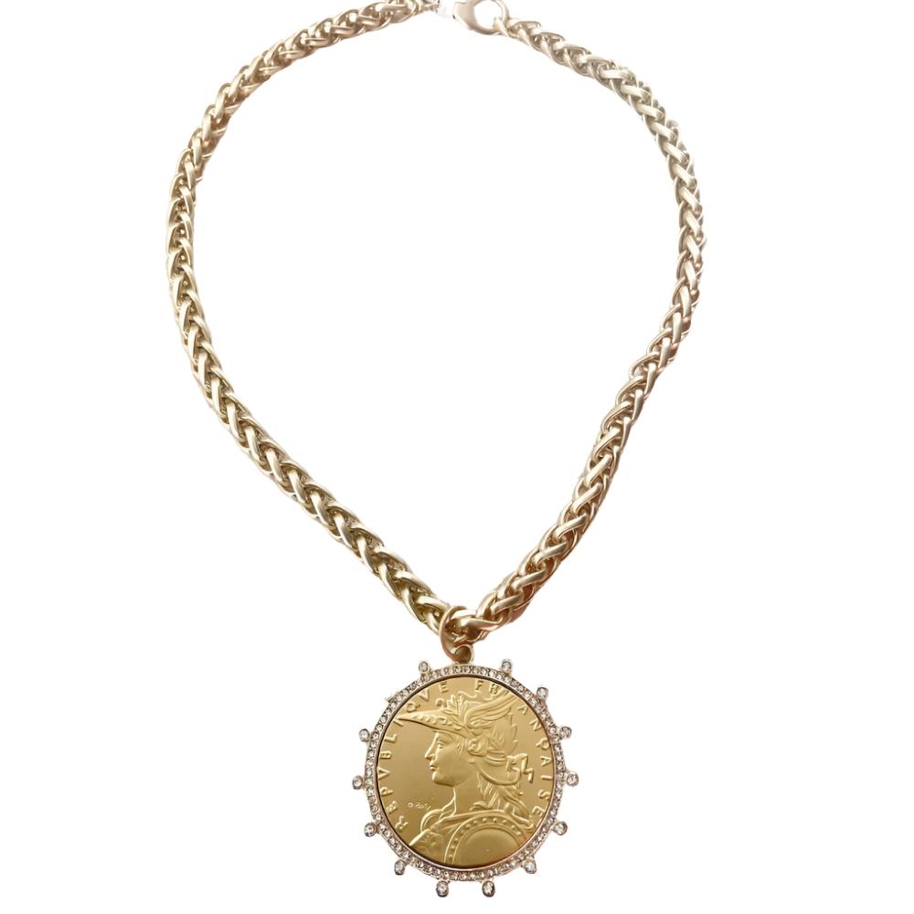 French Coin Necklace