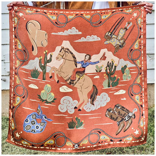 Fringe Scarves Happy Trails Cayenne Scarf ACCESSORIES - Additional Accessories - Wild Rags & Scarves Fringe Scarves