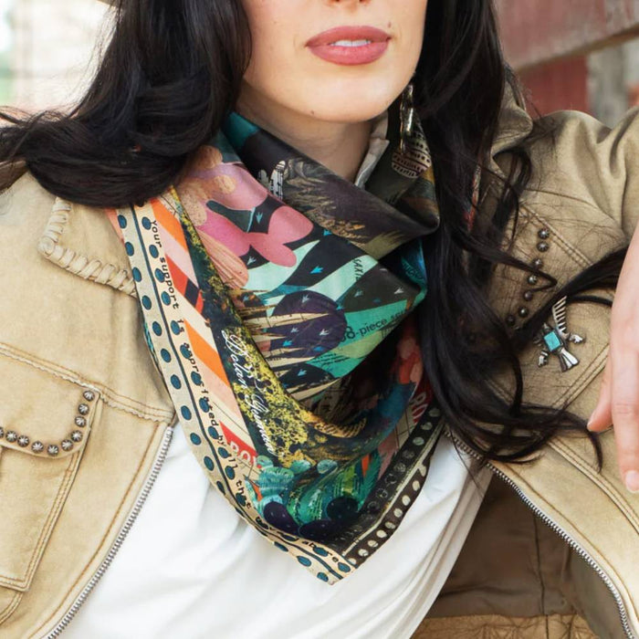 Fringe Scarves "Burro Country" Short Wild Rag ACCESSORIES - Additional Accessories - Wild Rags & Scarves Fringe Scarves   