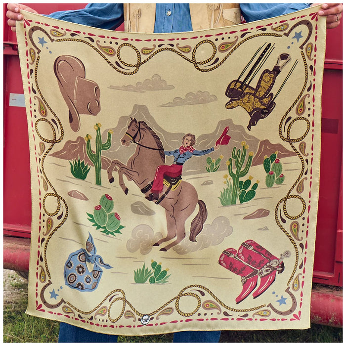 Fringe Scarves Happy Trails Cream Scarf