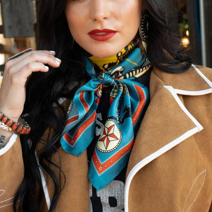 Fringe Scarves "Star Of The West" Short Wild Rag ACCESSORIES - Additional Accessories - Wild Rags & Scarves Fringe Scarves   