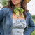 Fringe Scarves "Prickly Pear" Twilly ACCESSORIES - Additional Accessories - Wild Rags & Scarves Fringe Scarves   