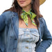 Fringe Scarves "Prickly Pear" Twilly ACCESSORIES - Additional Accessories - Wild Rags & Scarves Fringe Scarves   