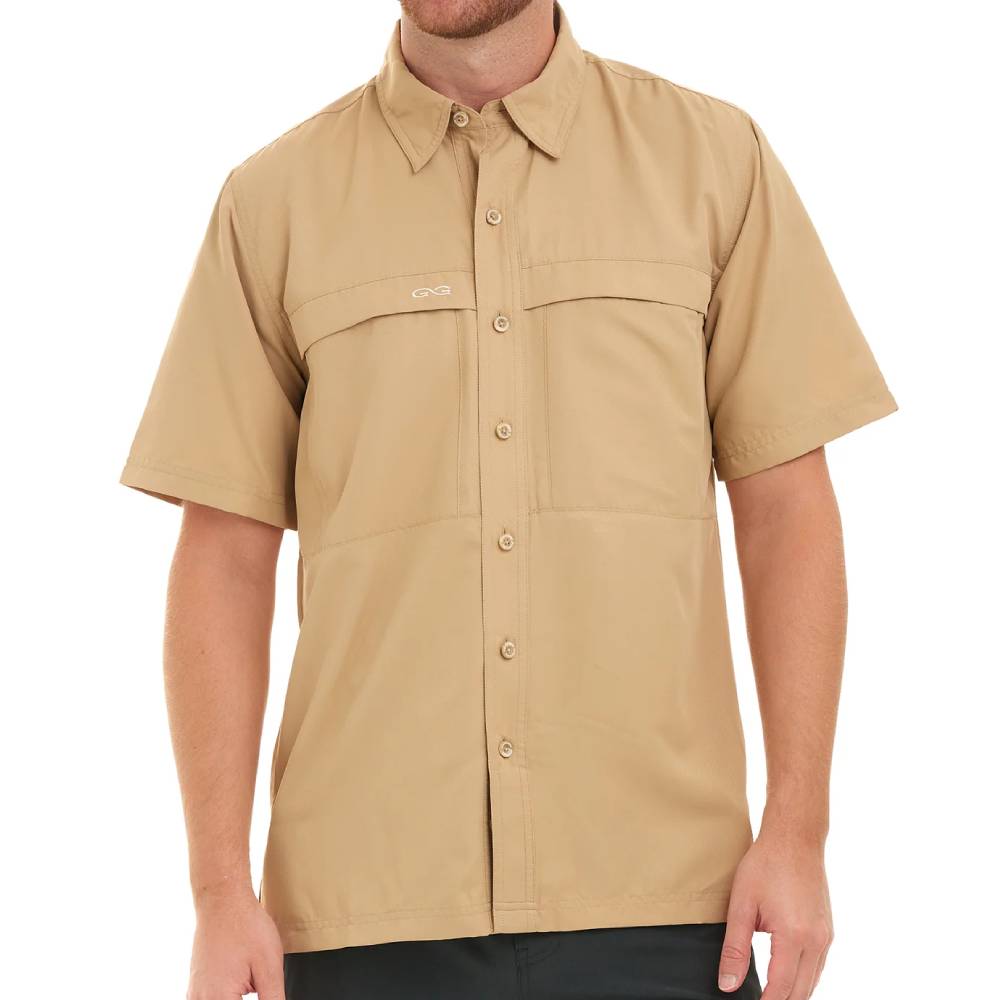 GameGuard MicroFiber Khaki Classic Shirt MEN - Clothing - Shirts - Short Sleeve Shirts GameGuard   