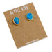 Gold Plated Rough Cut Turquoise Stud Earrings WOMEN - Accessories - Jewelry - Earrings Peyote Bird Designs   