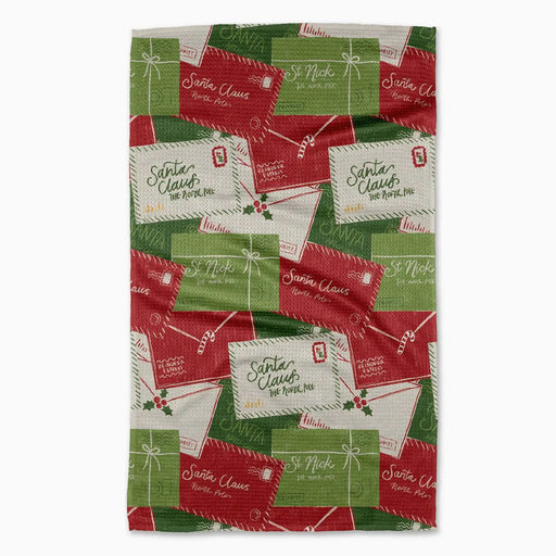 Geometry Christmas Letter Pile Tea Towel HOME & GIFTS - Tabletop + Kitchen - Kitchen Decor Geometry