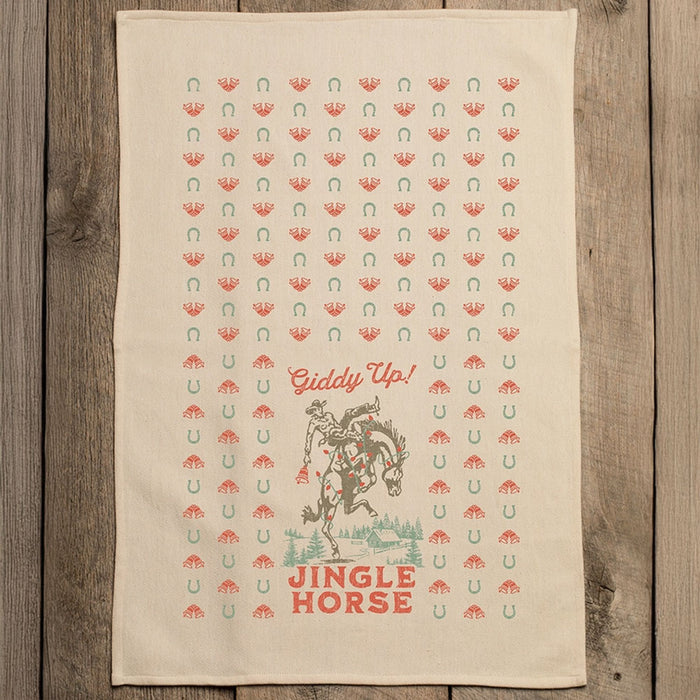 Giddy Up Jingle Horse - Kitchen Towel