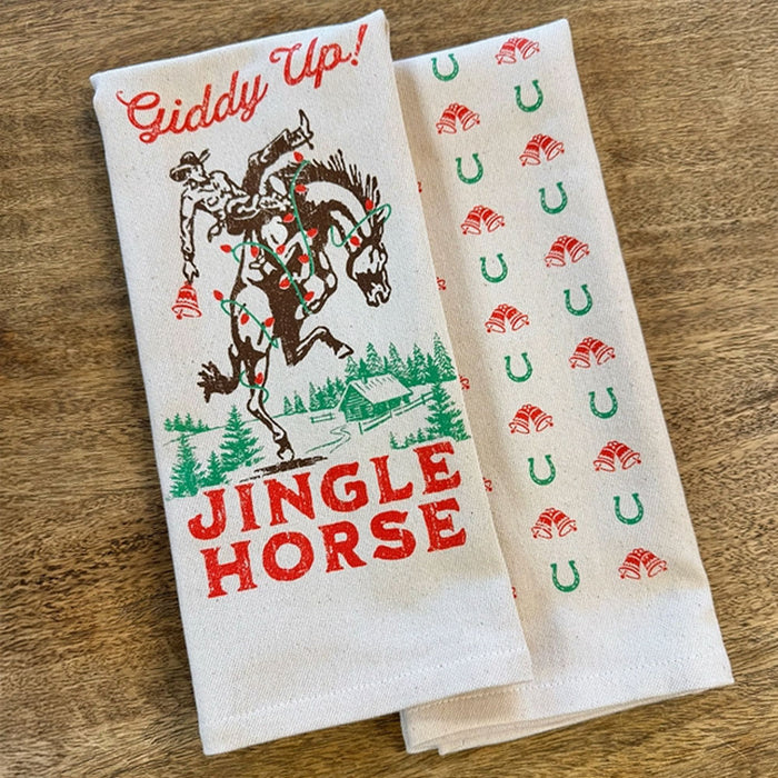 Giddy Up Jingle Horse - Kitchen Towel