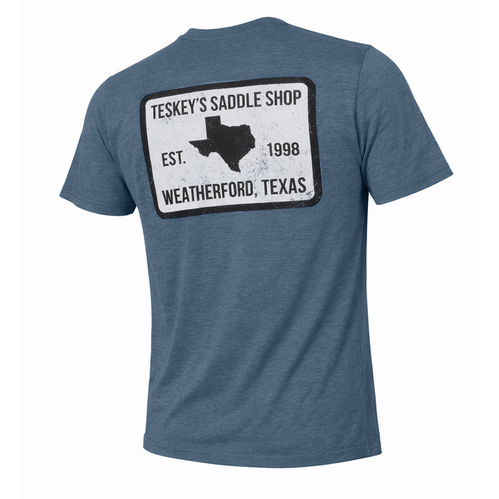 Teskey's Saddle Shop Tee - Glacier TESKEY'S GEAR - SS T-Shirts Teskey's