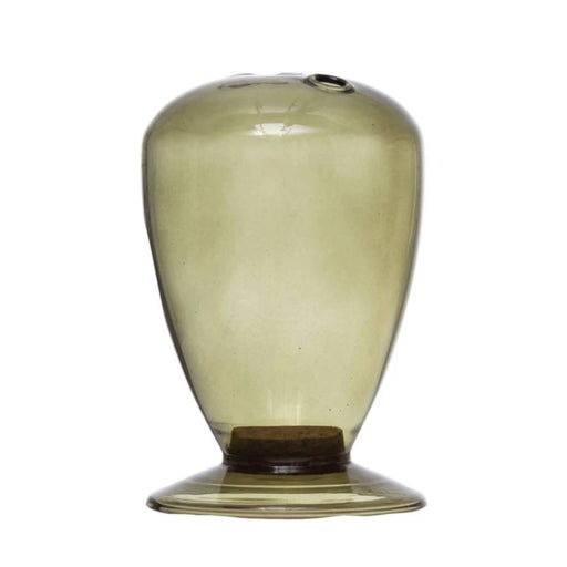 Glass Match Holder - Green - FINAL SALE HOME & GIFTS - Home Decor - Seasonal Decor Creative Co-Op   