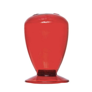 Glass Match Holder - Red - FINAL SALE HOME & GIFTS - Home Decor - Seasonal Decor Creative Co-Op   