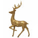 Gold Finish Resin Standing Deer HOME & GIFTS - Home Decor - Seasonal Decor Creative Co-Op   