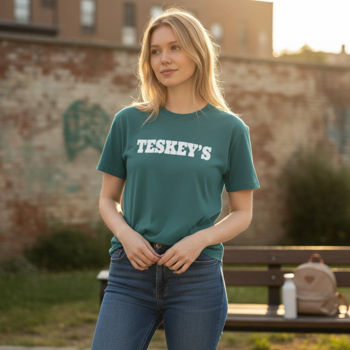Teskey's Plain Logo Tee - Emerald