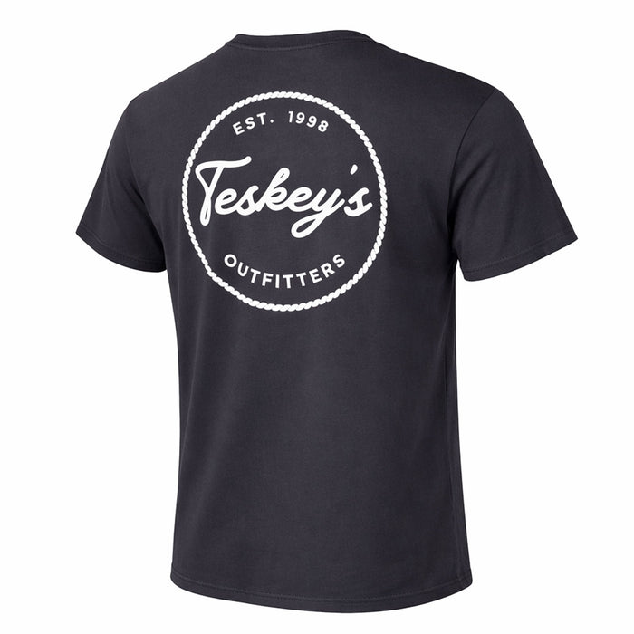Teskey's Outfitter Rope Circle Tee - Coal TESKEY'S GEAR - SS T-Shirts Teskey's