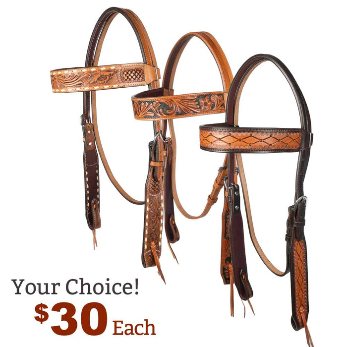 NEW Teskey's Argentinian 1.5" Browband Headstalls - Your Choice