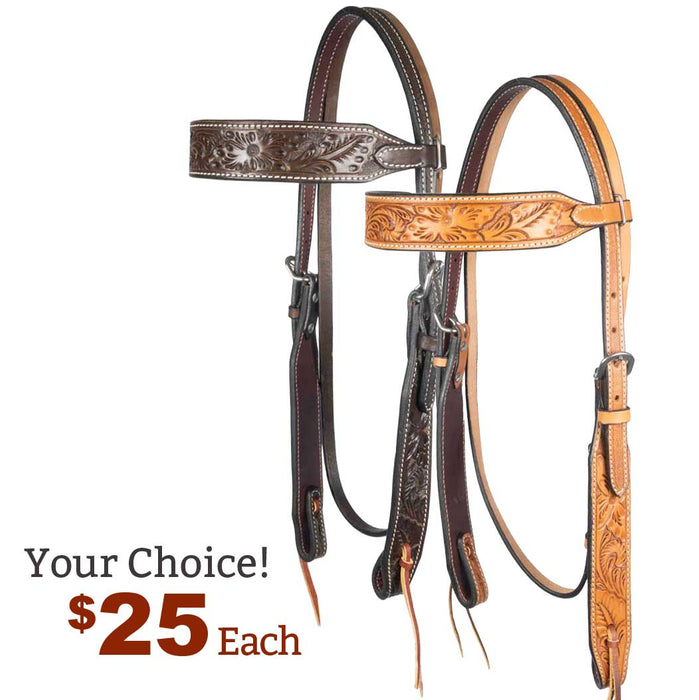 NEW Teskey's Floral Argentinian Browband Headstall - Your Coice