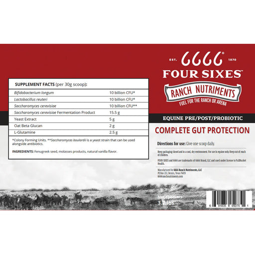 6666 Ranch Nutriments Complete Gut Protection Equine - Supplements 6666 Ranch Nutriments   