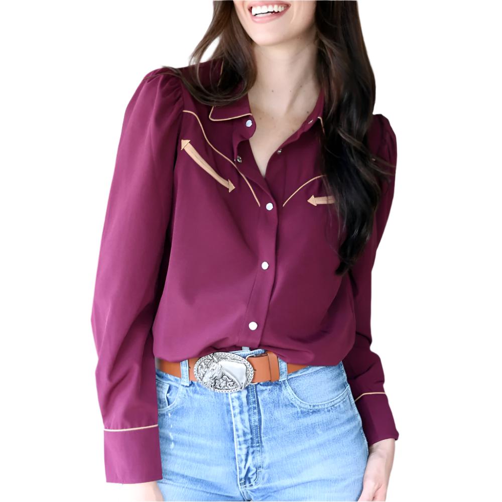 Howdy Hanny Puffy Sleeve Blouse WOMEN - Clothing - Tops - Long Sleeved Howdy Hanny