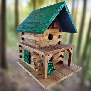 Handmade Wooden Two-Story Birdhouse Garden Supplies - Decorations MISC   