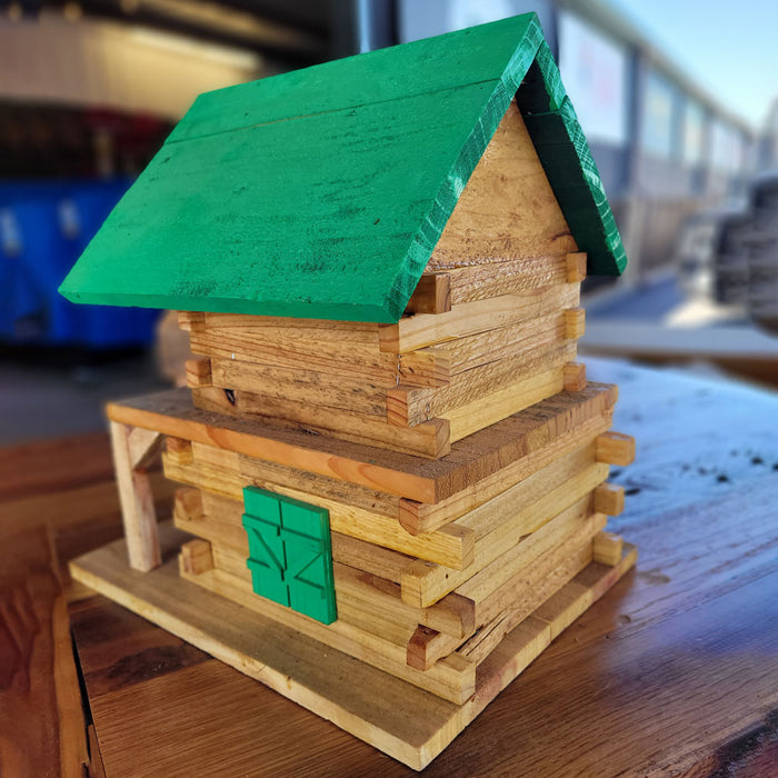 Handmade Wooden Two-Story Birdhouse Garden Supplies - Decorations MISC   