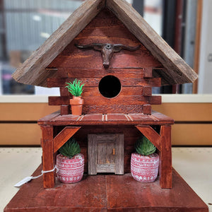 Handmade Wooden Southwestern Birdhouse Garden Supplies - Decorations MISC   